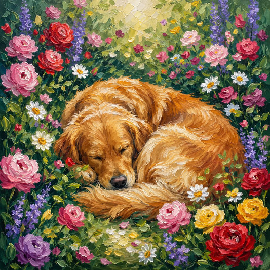 Garden Dreams Custom Pet Portrait
