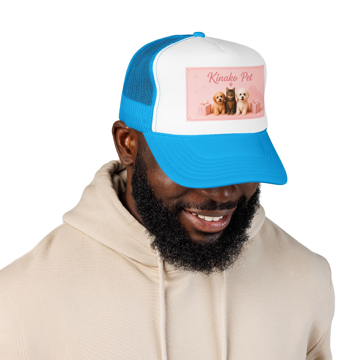 Gorra Trucker Personalizada con Foto de Mascota | Gorra con Foto Personalizada
