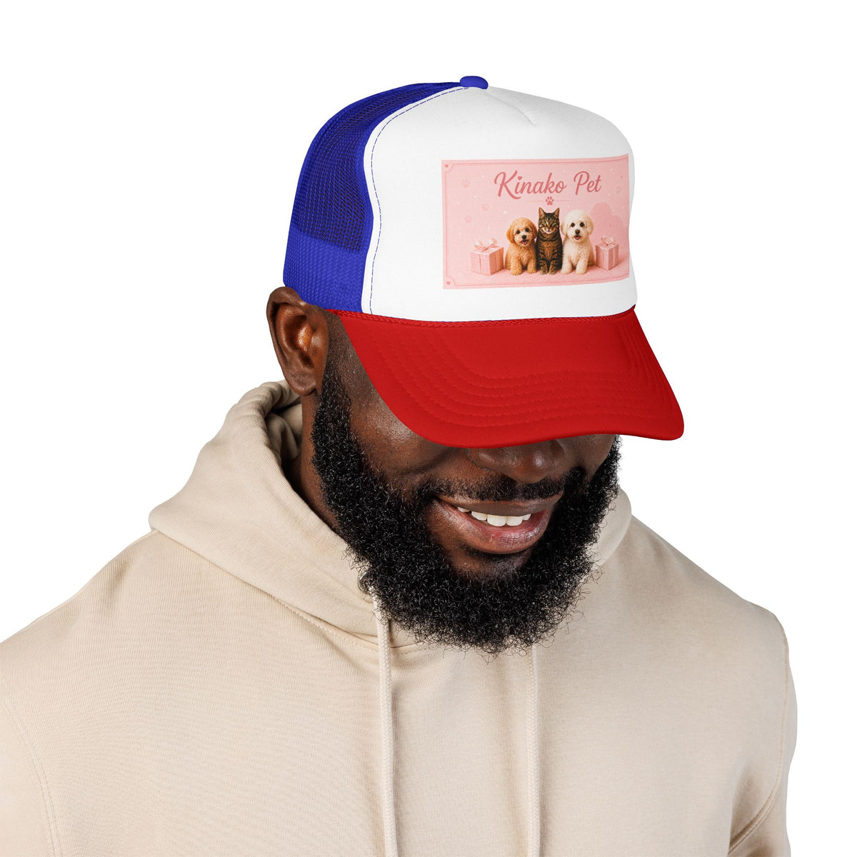 Gorra Trucker Personalizada con Foto de Mascota | Gorra con Foto Personalizada