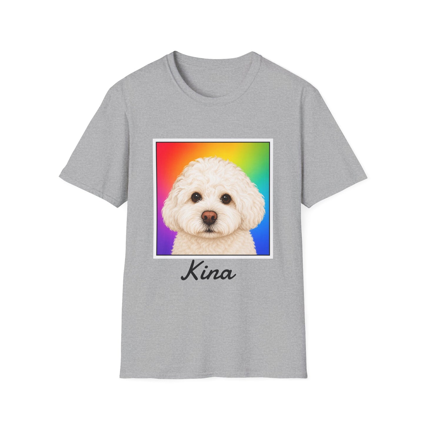 Custom Pet in Square Photo Upload T-Shirt