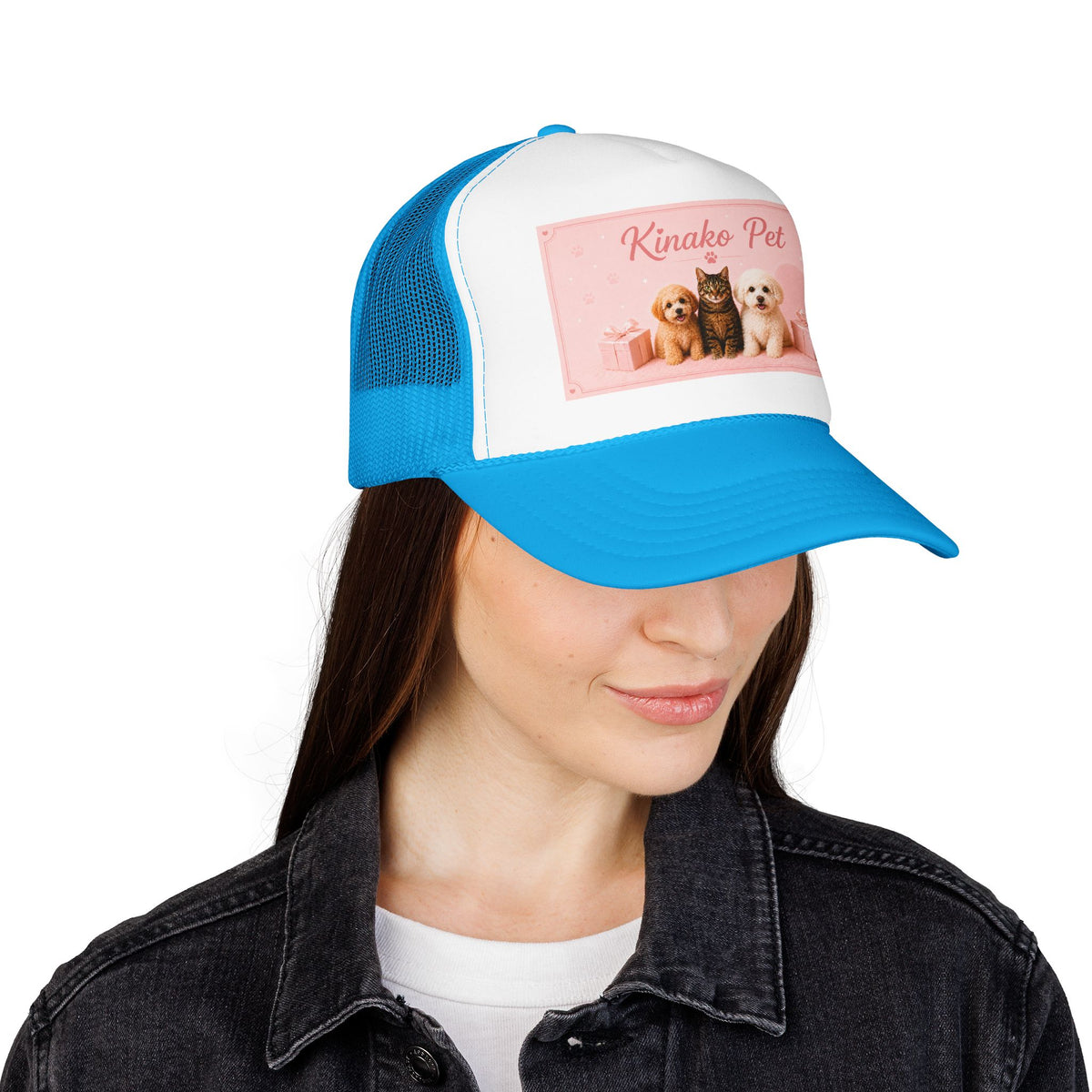 Gorra Trucker Personalizada con Foto de Mascota | Gorra con Foto Personalizada