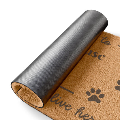 Personalized Welcome to Pet Name's House Custom Doormat