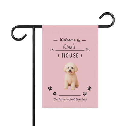 Custom Pet Garden Flag | Personalized Photo and Text Yard Banner