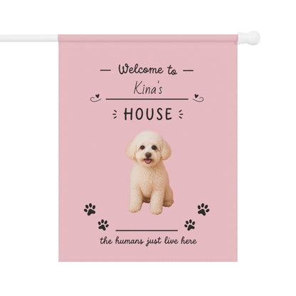 Custom Pet Garden Flag | Personalized Photo and Text Yard Banner