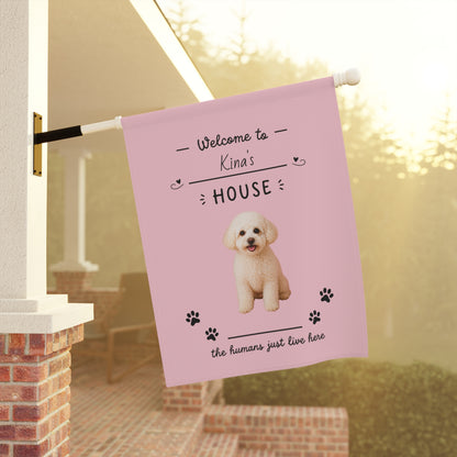Custom Pet Garden Flag | Personalized Photo and Text Yard Banner