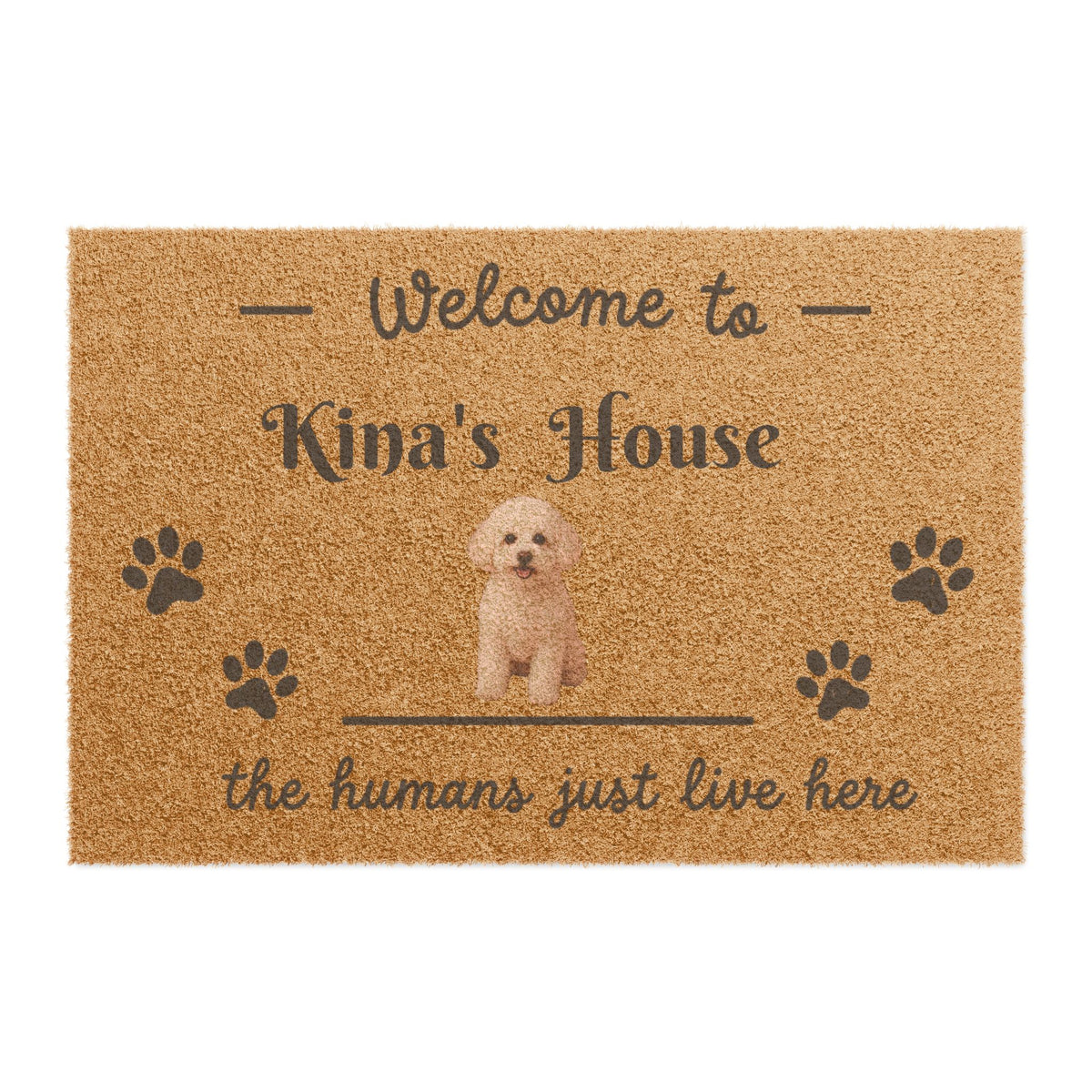 Personalized Welcome to Pet Name's House Custom Doormat