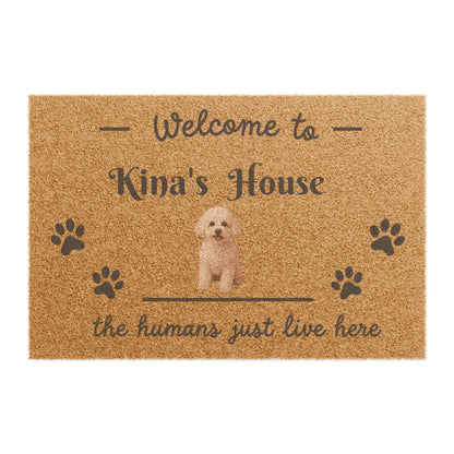 Personalized Welcome to Pet Name's House Custom Doormat
